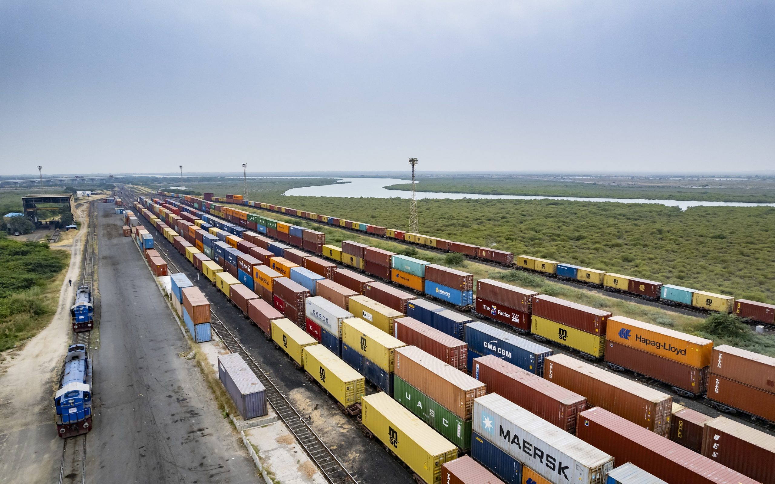 Freight rail corridor and logistics connectivity relevant to the Dholera growth story