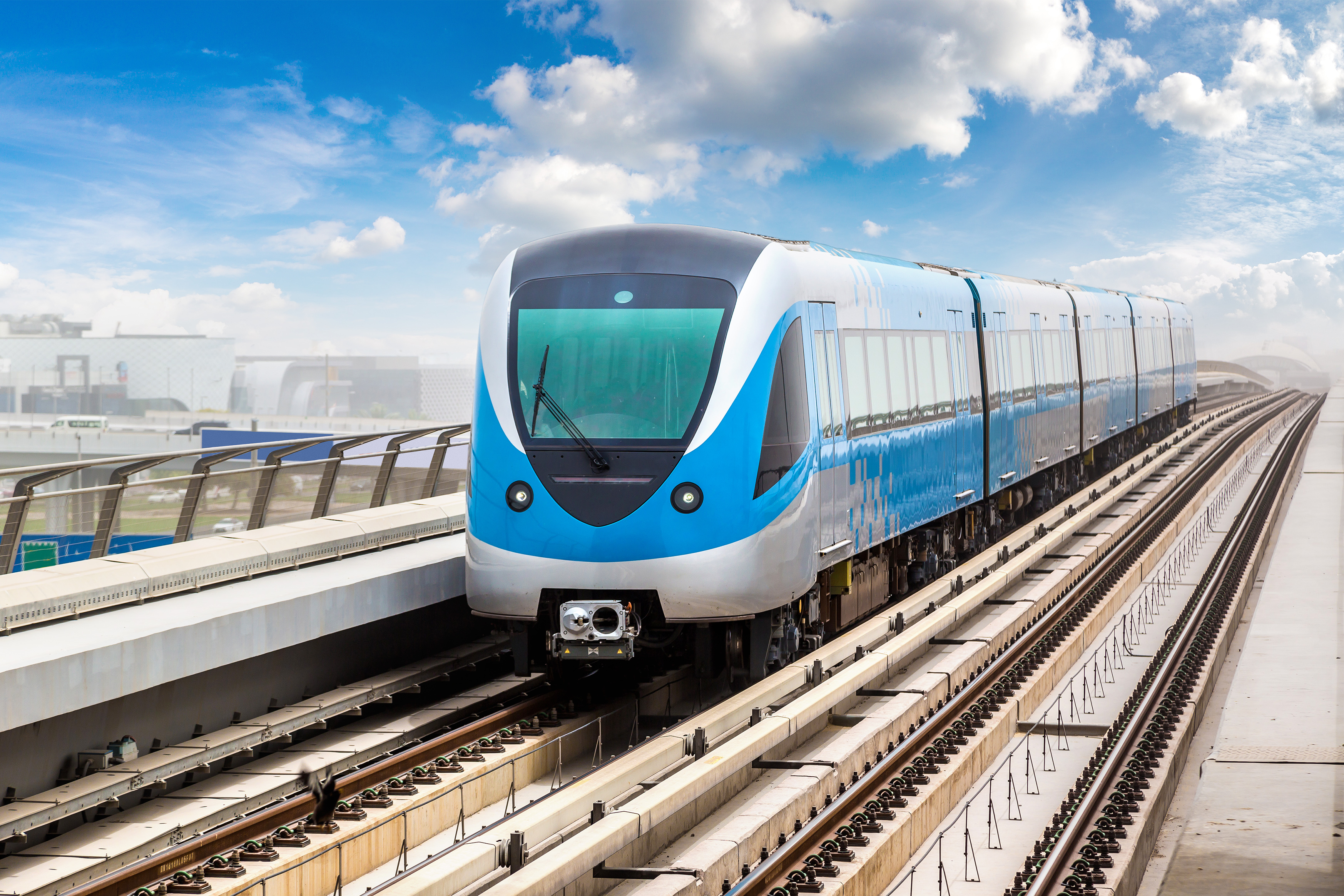 Rapid rail and transit-style infrastructure visual supporting Dholera connectivity storytelling